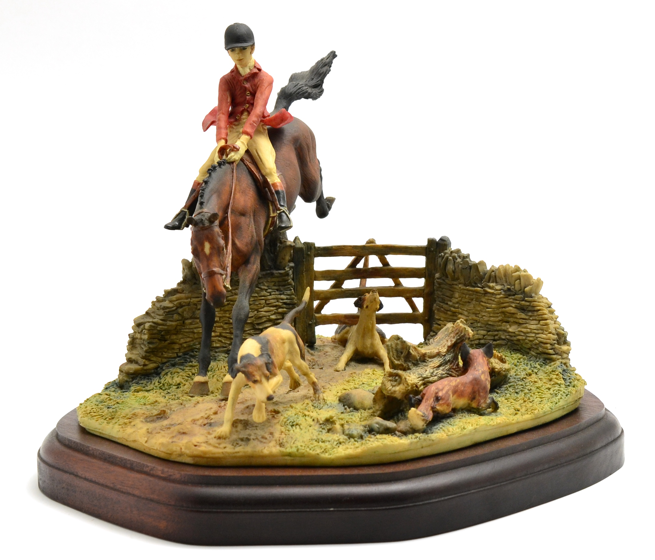 Border Fine Arts 'Full Cry' (Foxhunter Scene), model No. L23 by David Geenty, limited edition 216/