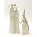 Two Lladro figures, 'Fairy Godmother' and 'Two Nuns'