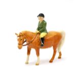 Beswick Boy on Pony, model No. 1500, palomino gloss *sold on behalf of Butterwick Hospice