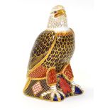 A Royal Crown Derby paperweight, Bald Eagle (gold stopper)In good structural condition, first or