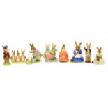 Beswick Beatrix Potter figures comprising: 'Mr. Benjamin Bunny and Peter Rabbit', BP-3b, 'Flopsy,