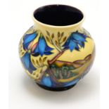A modern Moorcroft Wuthering Heights pattern 914/6 vase, designed by Philip Gibson, number 88/250 (