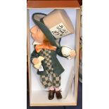 R John Wright, limited edition (59/250) collector's doll, 'The Mad Hatter' - Alice in Wonderland,