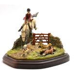 Border Fine Arts 'Full Cry' (Foxhunter Scene), model No. L23 by David Geenty, limited edition 109/