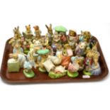 Quantity of Royal Albert Beatrix Potter models and Royal Doulton Bunnykins models (30)