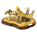 Border Fine Arts 'The Haywain' (Haymaking), model No. JH73 by Anne Wall, limited edition 609/1500,