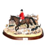 Border Fine Arts 'Boxing Day Meet' (Horse, huntsman and hounds), model No. B0876 by Anne Wall,