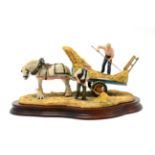 Border Fine Arts 'The Haywain' (Hay Making), model No. JH73 by Anne Wall, limited edition 19/1500,