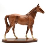 Beswick Connoisseur Horse 'The Minstrel', model No. 2608, matt, on wood plinth