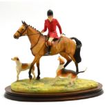 Border Fine Arts 'Moving Off' (Huntsman and two Hounds), model No. L36 by David Geenty, limited