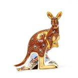 A Royal Crown Derby Kangaroo paperweight (gold stopper)In good structural condition, first or second