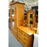 A wardrobe and dressing table