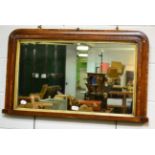 A Victorian overmantle mirror