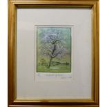 Piers Browne (b.1949) ''Loveliest of Trees'' Signed in pencil, inscribed and dated (20)06, etching