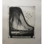 Fiona Watson (Contemporary) ''Echo from a Silent Piano'' Signed in pencil and numbered 2/40, etching