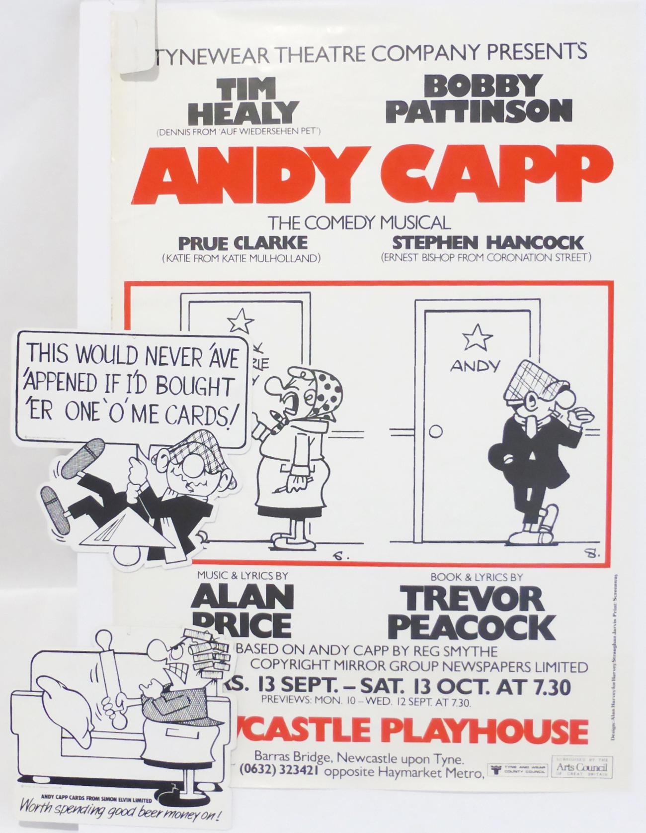 Original Poster Of Andy Capp Musical from debut at The Newcastle Playhouse, by the Tyne & Wear - Image 2 of 2