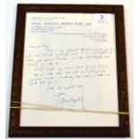 Geoff Boycott Signed Letter dated December 23rd 1974 from the Geoff Boycott Benefit Fund to Mr