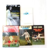 Four Signed Leeds United Players Biographies - Jackie Charlton, Allan Clarke, Norman Hunter and