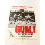 GOAL - The World Cup Film Poster Official film of the 1966 World Cup. USA version 27x40'' (E,