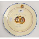 A Midwinter Transfer Printed Coronation Year Cup Final Plate Sunderland v Preston North End 1937,