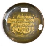 A Ridgways Transfer Printed Pottery Plate Featuring The Celtic Football Team 1913-14 Season, printed