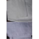 Assorted Damask and Other White Linen and Cotton Table Cloths (2 boxes)