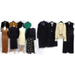 Assorted Circa 1950s and Later Costume, including a Diorling by Christian Dior brown velvet dress,