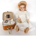 A German Kammer & Reinhardt Bisque Socket Head Doll 'Edith May', impressed '192' '16', with blonde