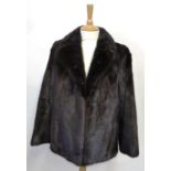 Femina Furs Dark Mink Jacket, labelled size 14