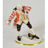 A Bing & Grondahl porcelain figure of a revolutionary with painted and impressed marks, 20th century