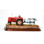 Border Fine Arts 'Reversible Ploughing' (Nuffield 4/65 Diesel Tractor), model No. B0978 by Ray
