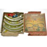 Einfalt (?) Made In Germany Piccadilly Track Set with two c/w Tatra cars, figure of eight track