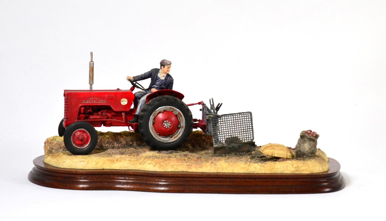 Border Fine Arts 'Lifting the Pinks' (International B250 Tractor), model No. B0219 by Ray Ayres,