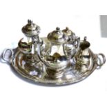 Silver plated tea service