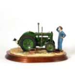 Border Fine Arts 'Won't Start' (Tractor, Farmer and Colllie), model No. B0299 by Ray Ayres, on