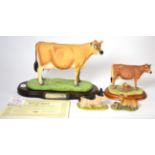 Naturecraft Best of Breed 'Jersey Cow', limited edition 50/2000, on wood base, with certificate;