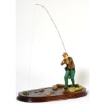 Border Fine Arts 'Nearly There' (Trout Fisherman), model No B0254 by Ray Ayres, limited edition