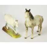 Beswick Pony (Head Up), model No. 1197, rocking horse grey, gloss; together with a Royal Doulton