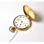 A 9ct gold Waltham pocket watch