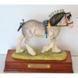 Border Fine Arts 'Victory At The Highland' (Clydesdale Stallion, Gold Edition), model No. L149C by