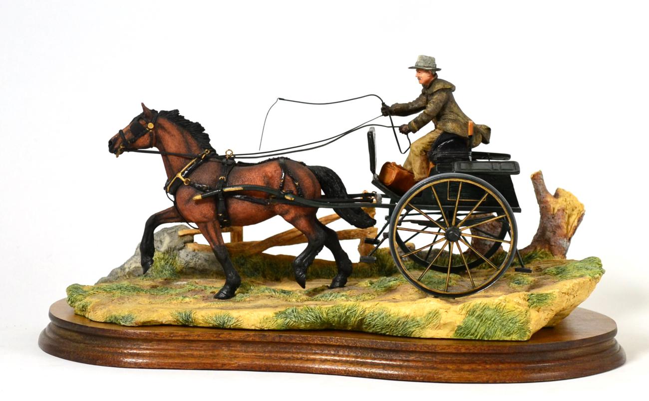 Border Fine Arts 'The Country Doctor' (Man and Gig), model No. JH63 by Ray Ayres, limited edition