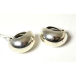 A pair of Georg Jensen earrings stamped '925, Denmark'