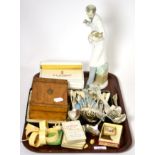 A group of miscellaneous including a Lladro figure of a vet, small group of early 20th century ivory