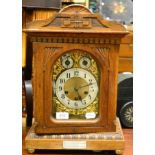 A Junghans oak cased mantle clock