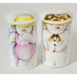 Royal Doulton Snowman Salt and Pepper pots (2)