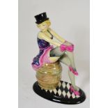 A Peggy Davies figure of Marlene Dietrich retailed by Kevin Francis 22cm high, in good overall