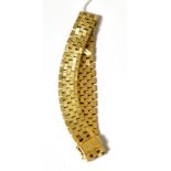 A 9ct gold brick bracelet