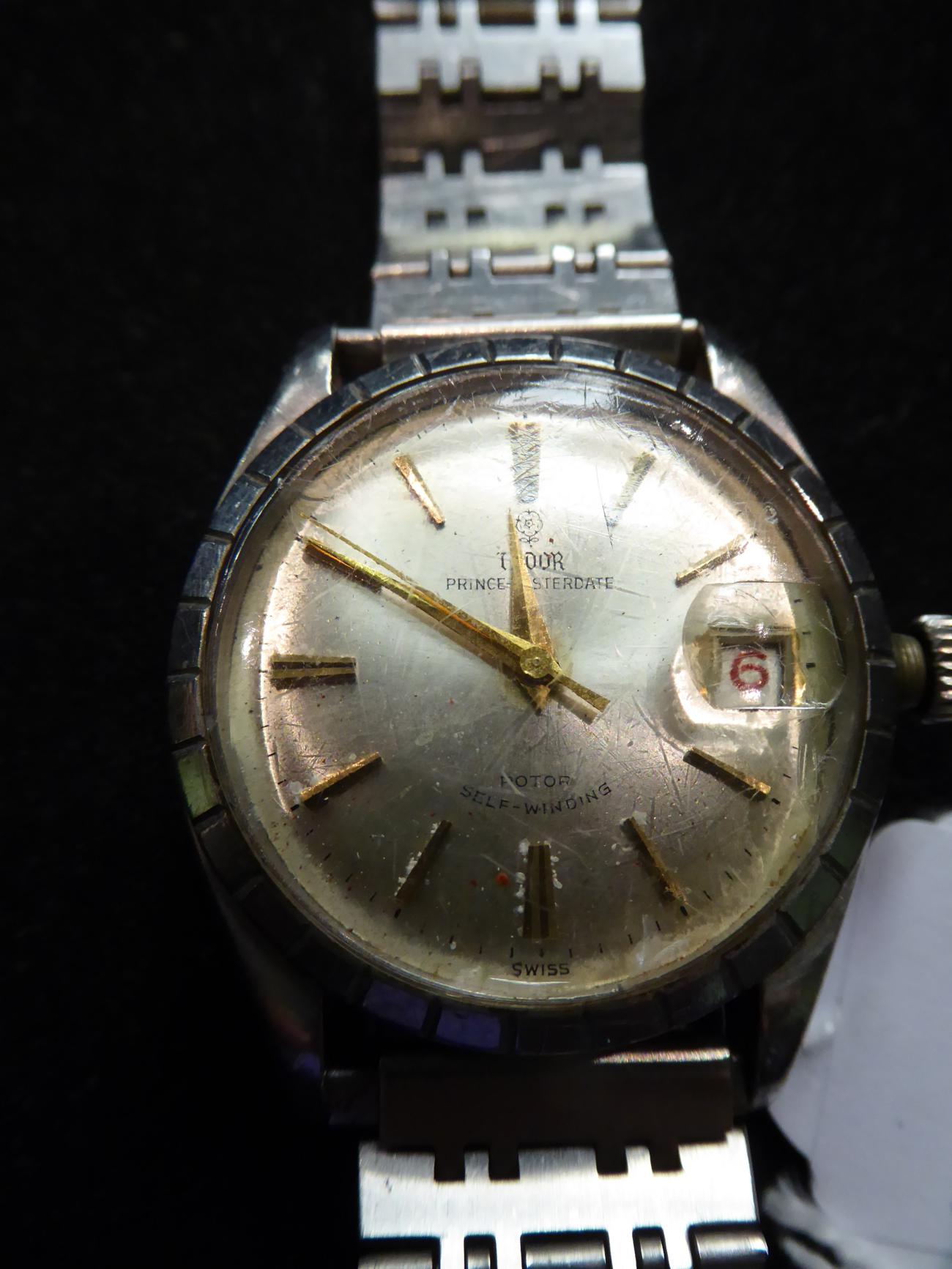 A gentleman's Tudor wristwatch with stainless steel case and bracelet strap together with a lady's - Image 3 of 3