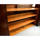 A large oak open bookcase