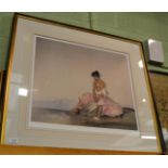 After William Russel Flint, Ariadne, limited edition reproduction printed in colours, numbered 721/